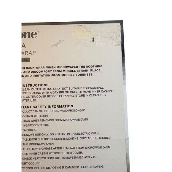 Brookstone Thera-Spa Eucalyptus Infused Warming/cooling Comfort back pad-new - Picture 5 of 5